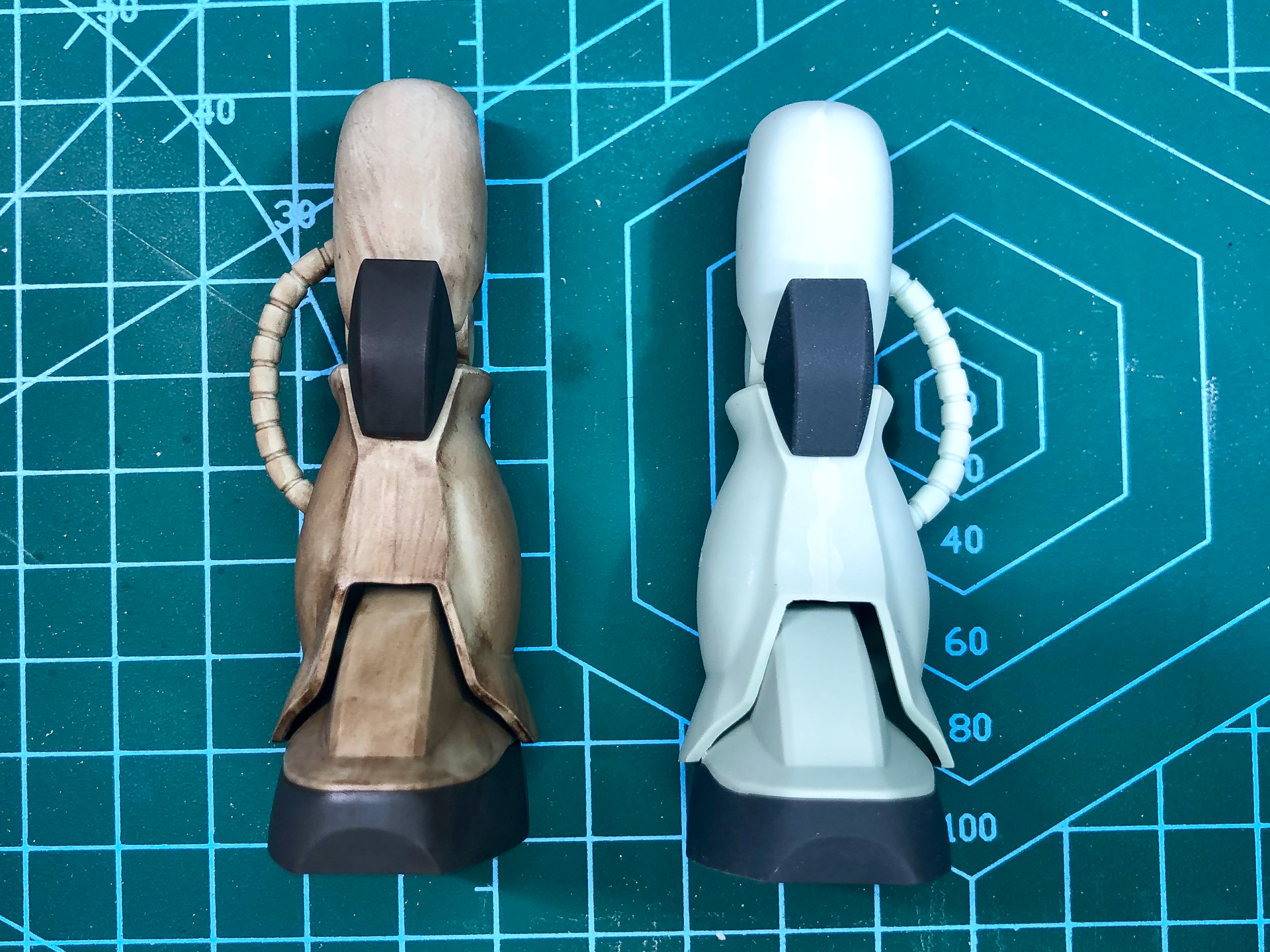 片足だけウォッシングを行ないました。色味が大きく変化していることがわかります。