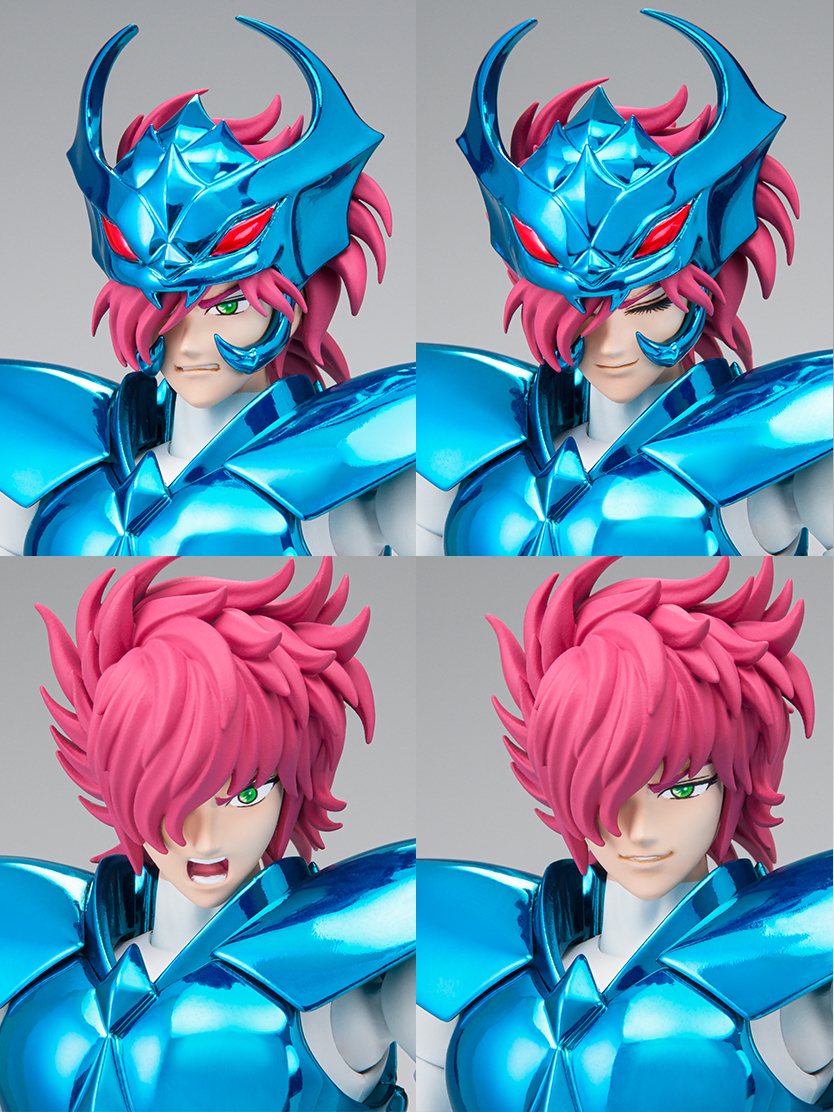 交換用表情は食いしばり、目閉じ微笑、叫び、微笑の4種が付属する