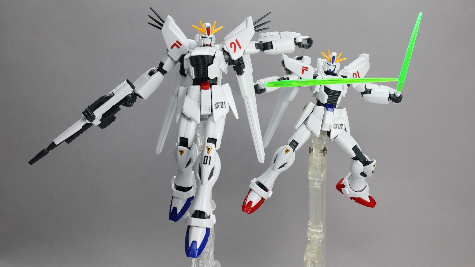 2機セットですがパーツも少なくあっという間に完成します