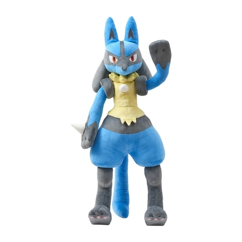 ポケモン 等身大ルカリオ ぬいぐるみ　ポケセンオンライン限定 ルカリオとの夢の生活が実現!?「ぬいぐるみ 等身大ルカリオ