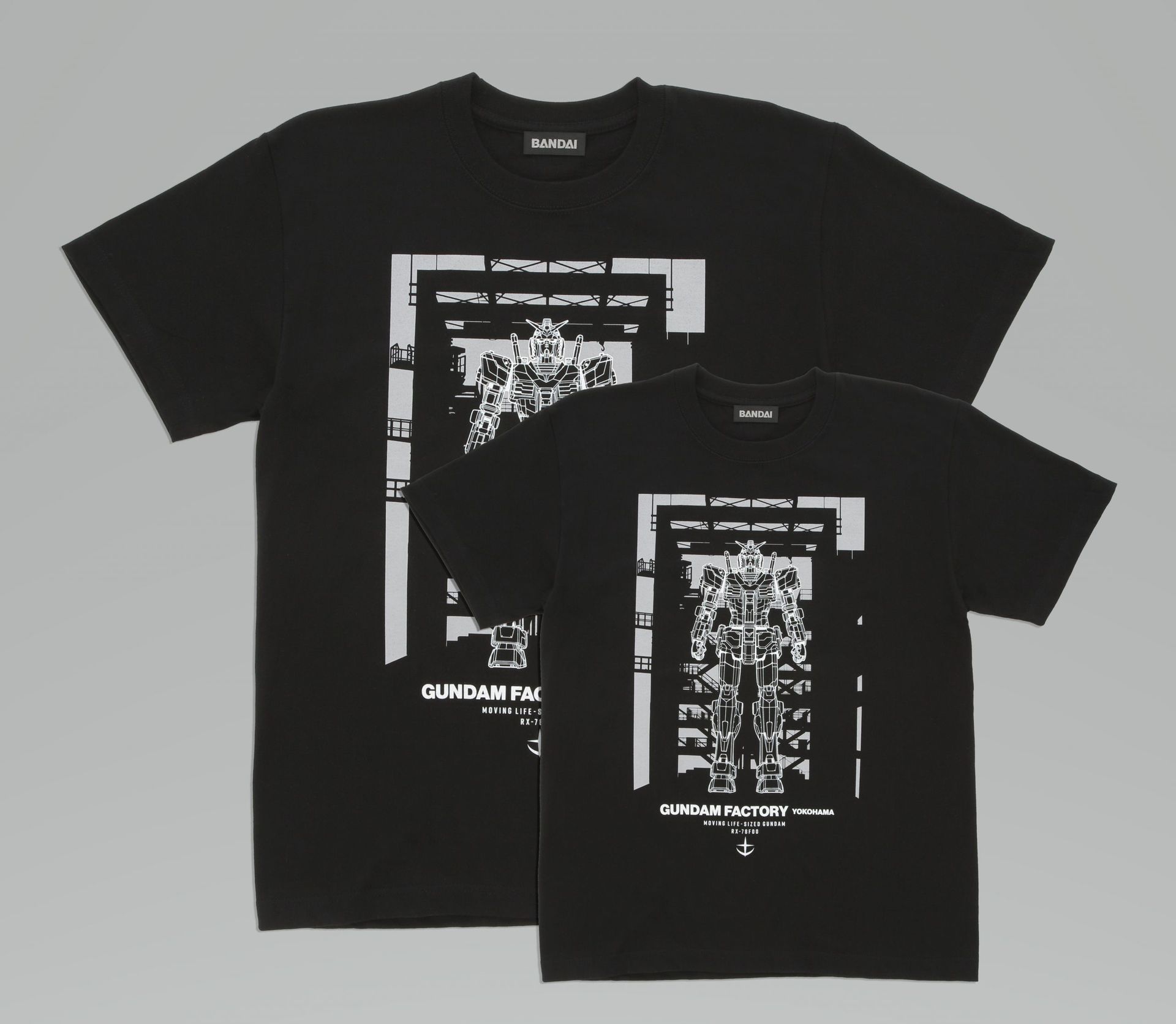 C賞：GUNDAM FACTORY YOKOHAMA 親子Tシャツ 25名