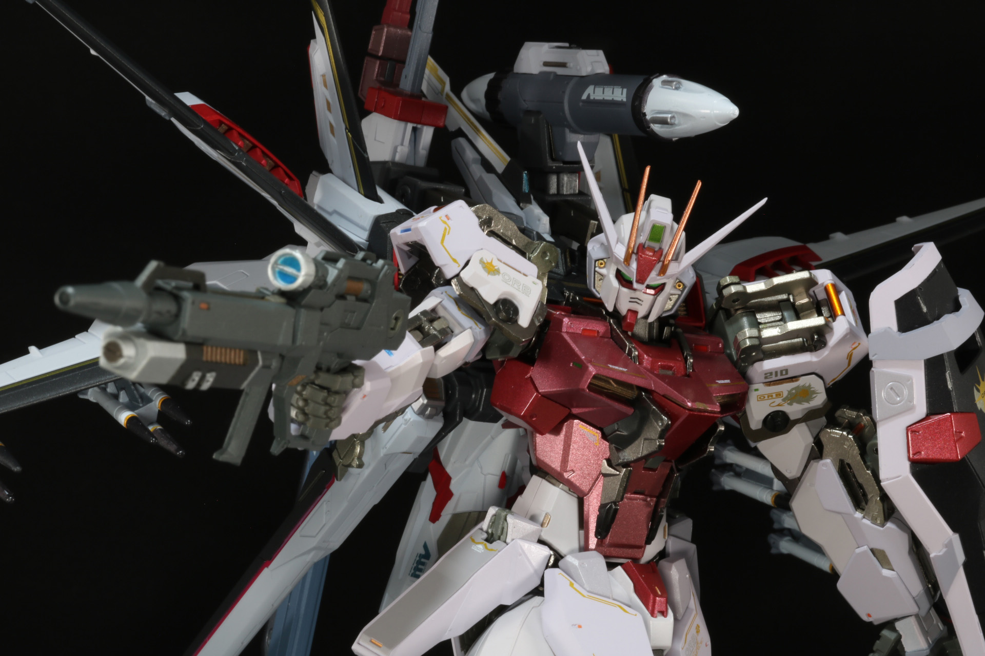 57mm高エネルギービームライフルで狙いを定める