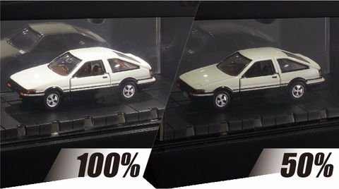 大人向け「トミカ」用ディスプレイ、「tomica ライトアップ
