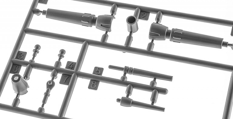 荷電粒子ビーム砲、レーザー対空機銃（パーツカラー：グレー）