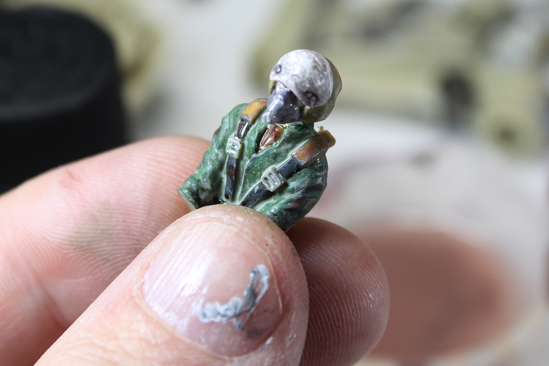 ヌヌッ!? ちょっと白っちゃけて来たけど……。まあでも、このくらいで勘弁してやるか。というわけで、フィギュアは完成とします