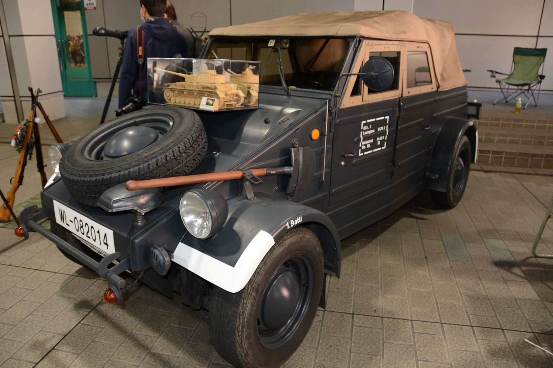 "本物"を実感できる日本ミリタリーヴィークル協会の出展物。80年近くの時を経て今なお現役というのが楽しい