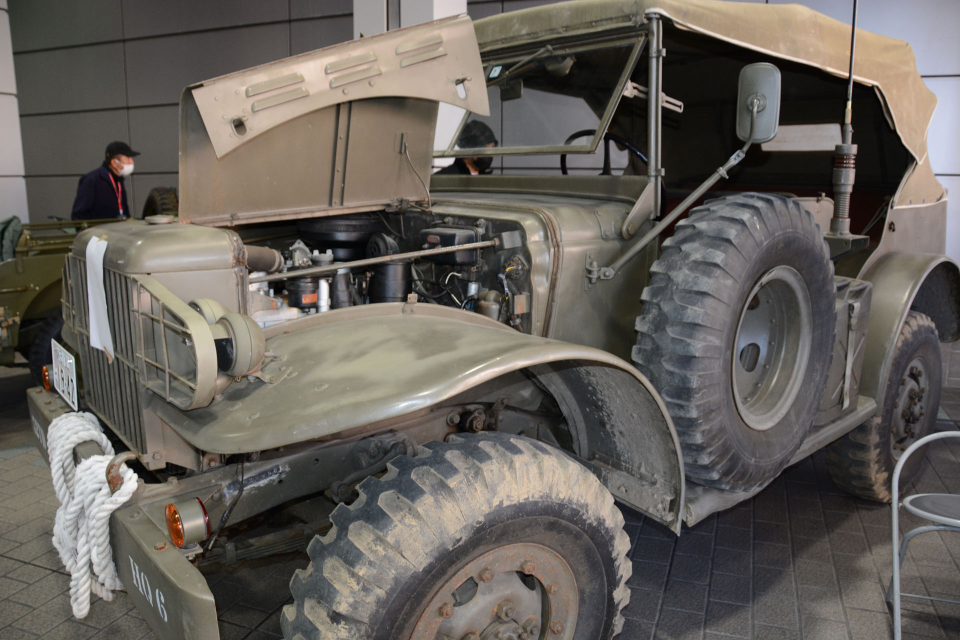 "本物"を実感できる日本ミリタリーヴィークル協会の出展物。80年近くの時を経て今なお現役というのが楽しい