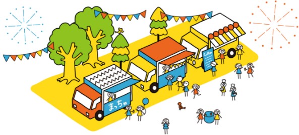 ラインナップ豊かなフードエリアを拡充し、会場内に飲食スペースを設置