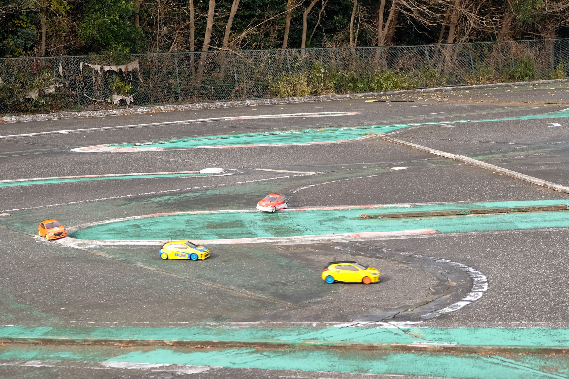 Uターンする感覚で曲がるヘアピンが連続する部分は特に難しい