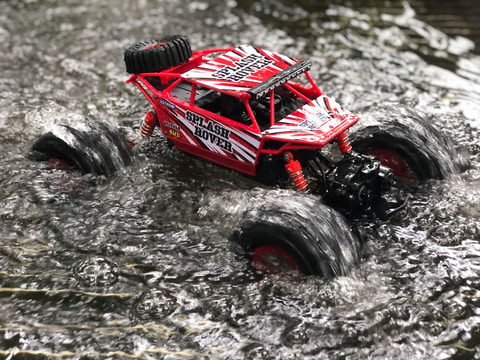 Hot Wheels 水陸両用 どんな地形でも走るラジコン ツイスター （レッド