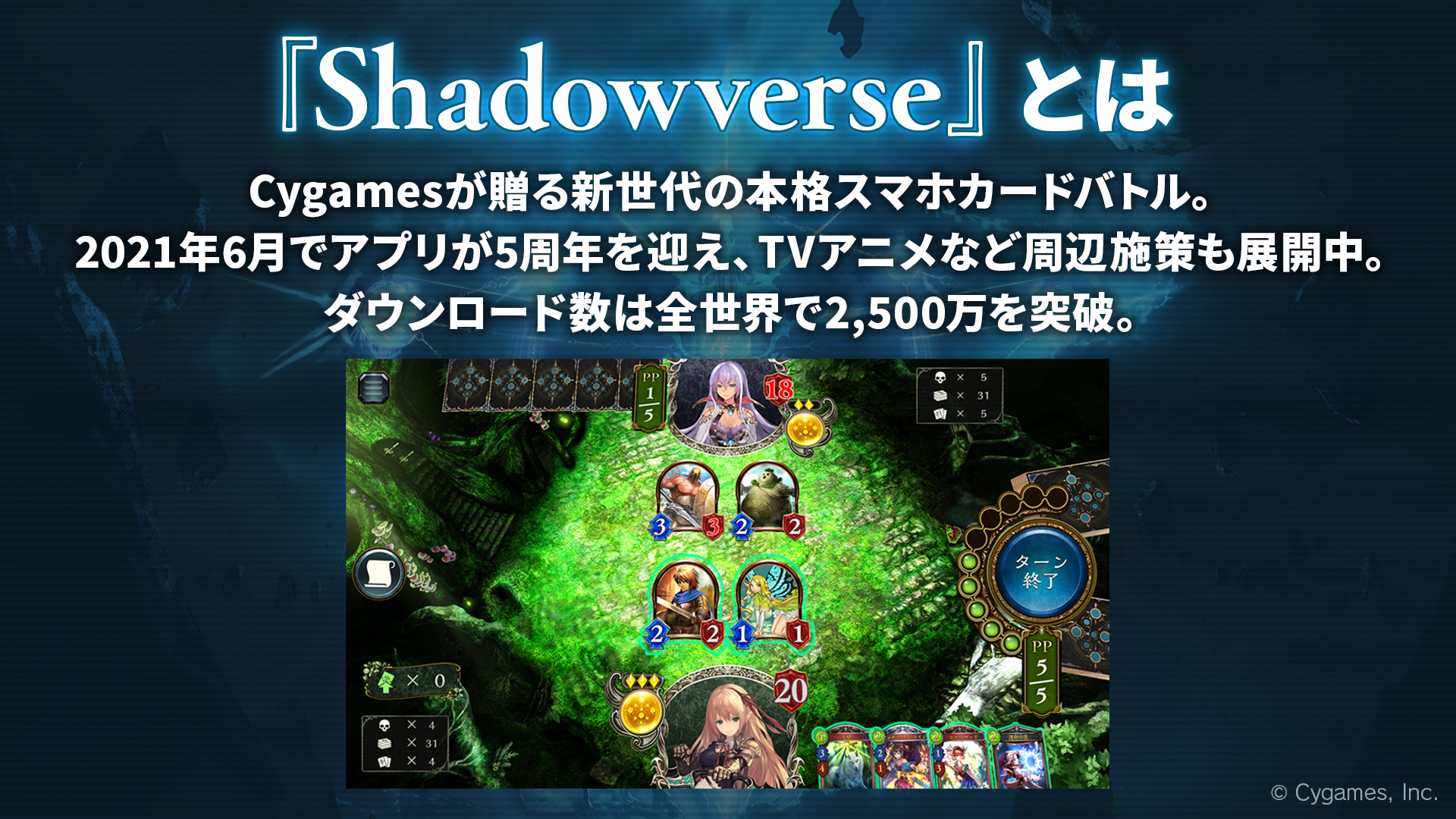 「Shadowverse EVOLVE」のベースとなっているのが、Cygamesの人気DCG「Shadowverse」である