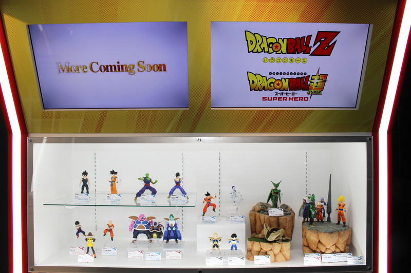 魂ネイションズ東京の「ドラゴンボールZ」、「ドラゴンボール超」の展示コーナー