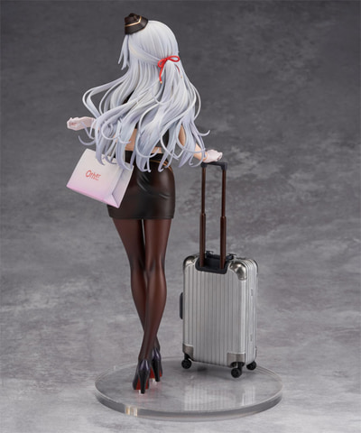 新品未開封 粟原詩織 スチュワーデスver. 1/7 Otherwhere 胸元やお尻のぴっちり具合が魅力的。フィギュア「粟原詩織