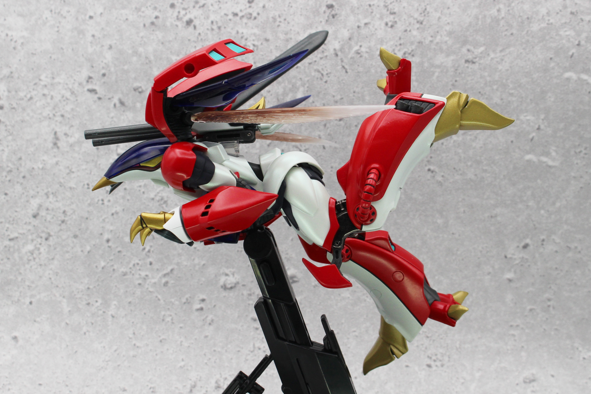 ヒザを曲げて先端を前方へとスライドさせる