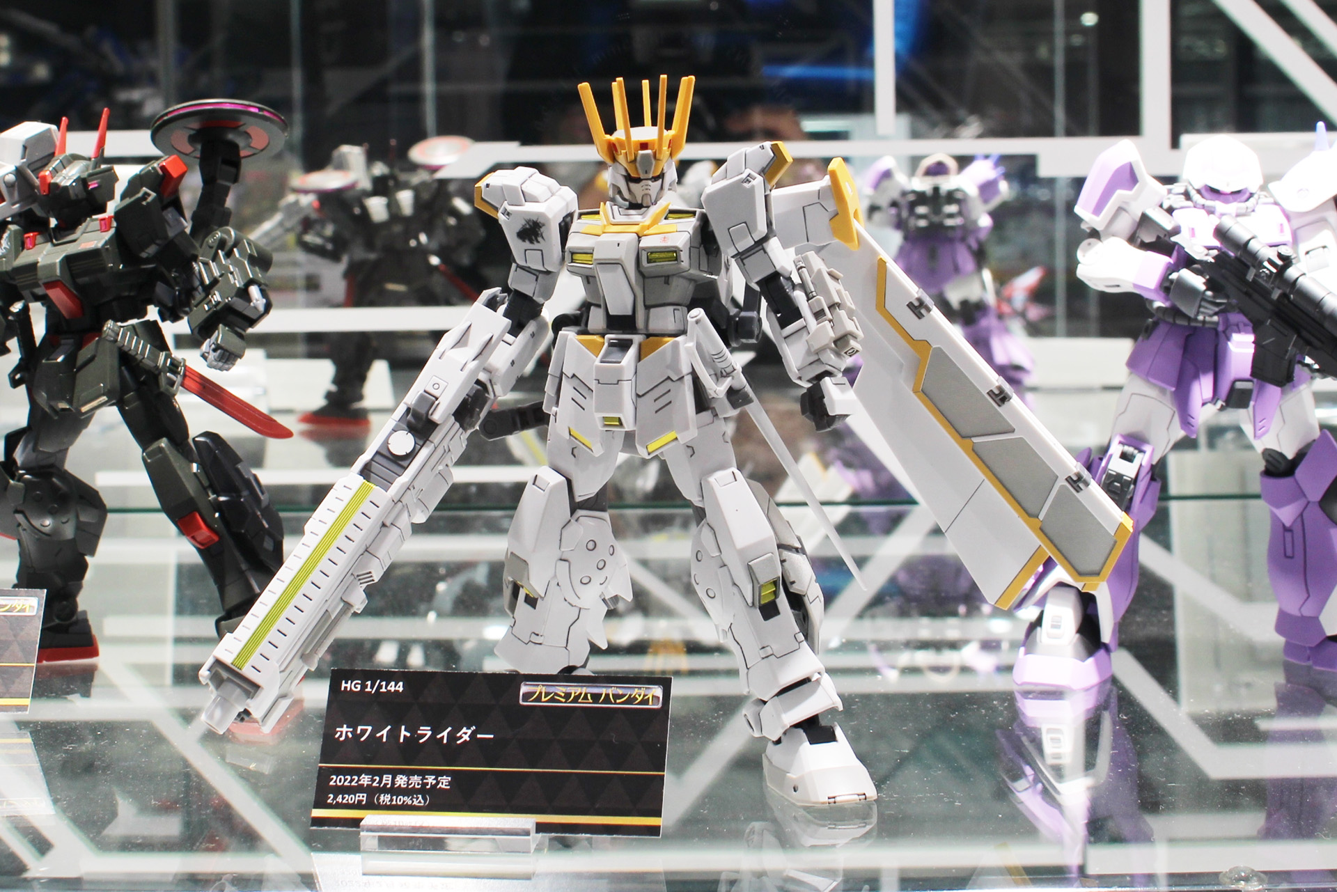 非常に特徴的なシルエットを持ったホワイトライダー。火器管制システムと大型兵装を搭載している