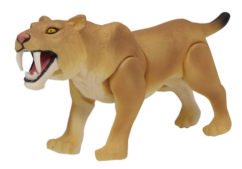 マンモスなどをフィギュアで再現したガチャ「絶滅生物のなぞ」が発売中