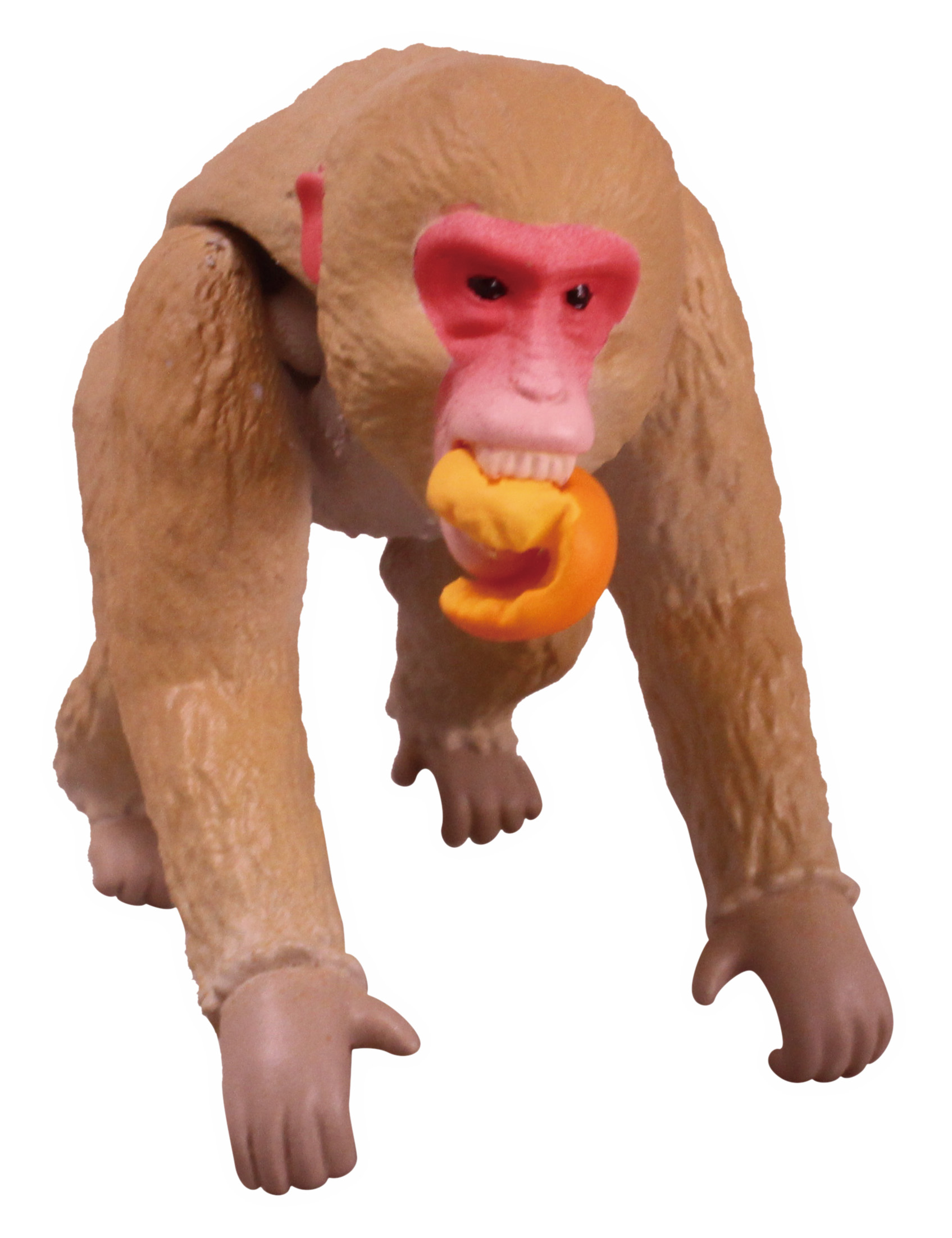 頭、前あし、うしろあしが可動。果実（柿）付き