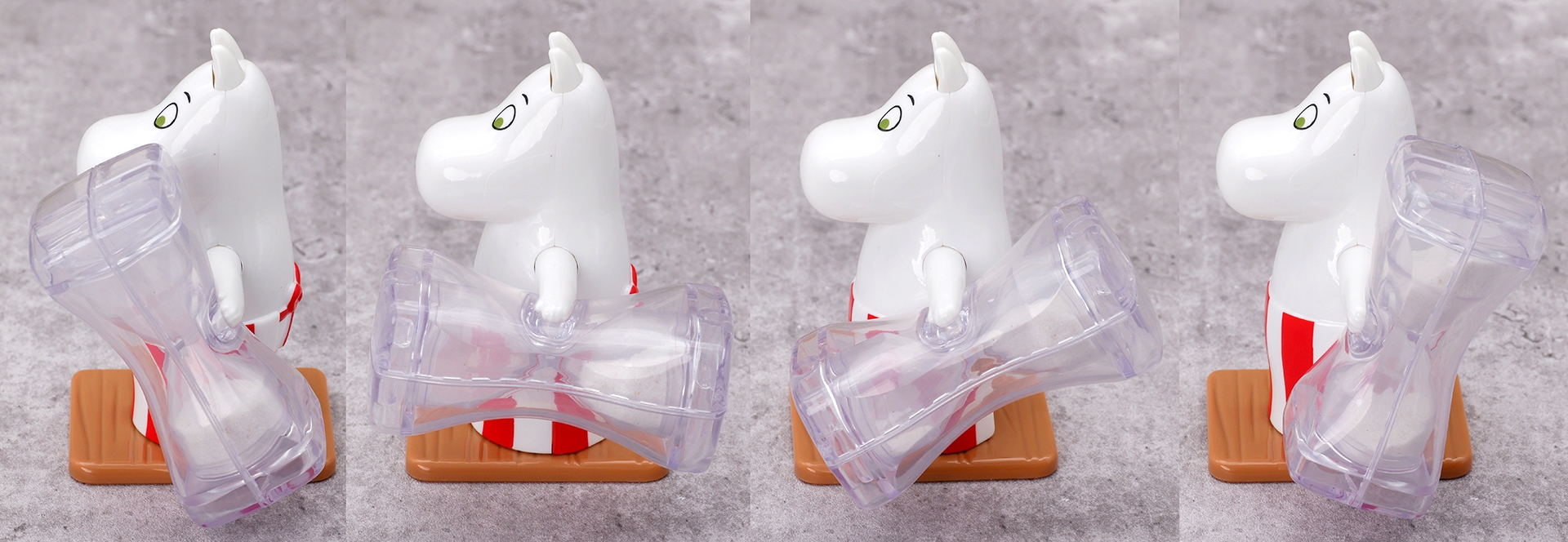 砂時計部分は、このように回転して使うことができる