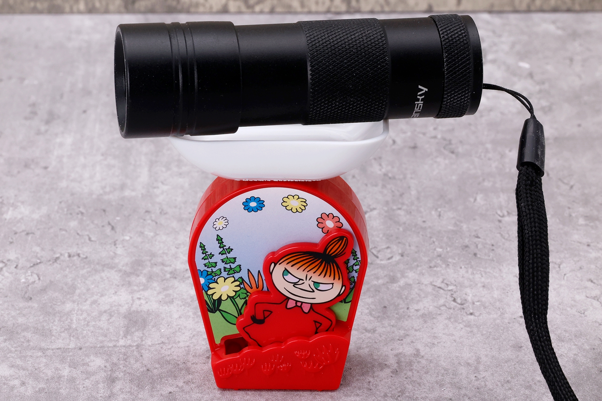 小ぶりなブラックライトを乗せると、重すぎてメーターいっぱいになってしまった