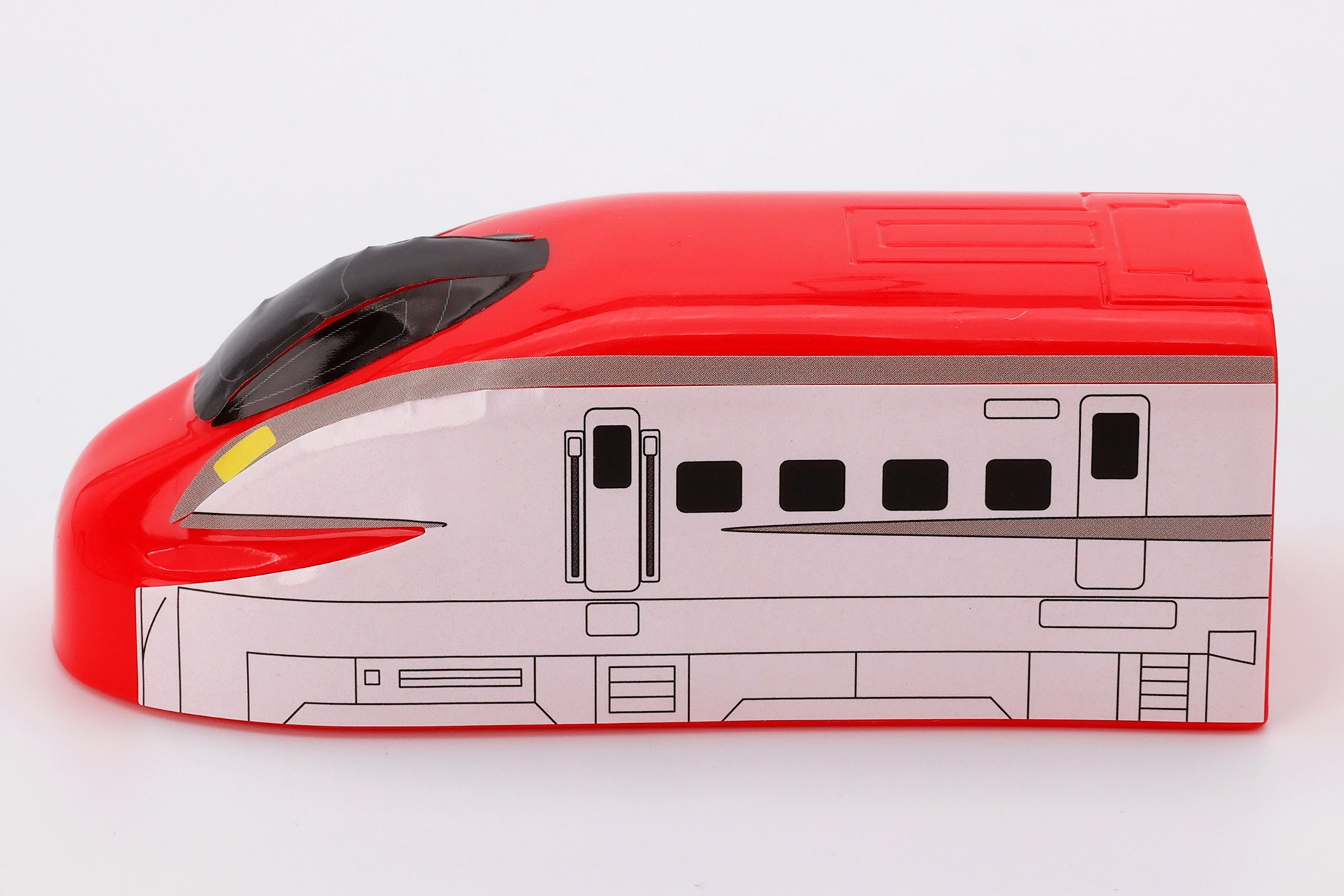 側面側は白い塗装だが、その部分はシールで代用している感じだ