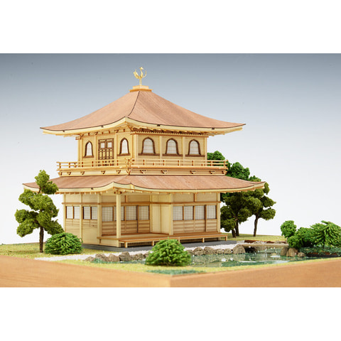 東山慈照寺の銀閣を再現できる1/75スケール木製模型キットが