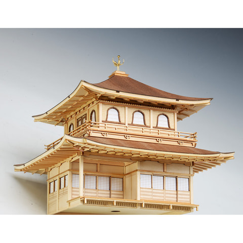 東山慈照寺の銀閣を再現できる1/75スケール木製模型キットがウッディー 東山慈照寺の銀閣を再現できる1/75スケール木製模型キットがウッディー