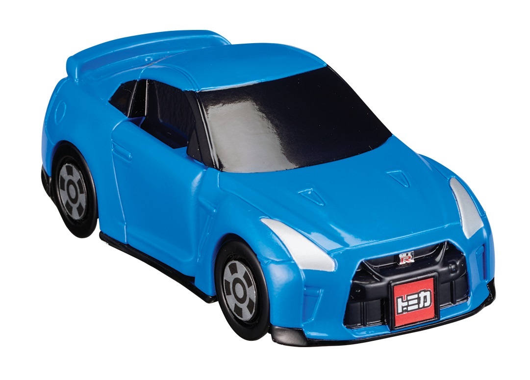 セットに付属するブルーの「はじめてトミカ 日産 NISSAN GT-R」