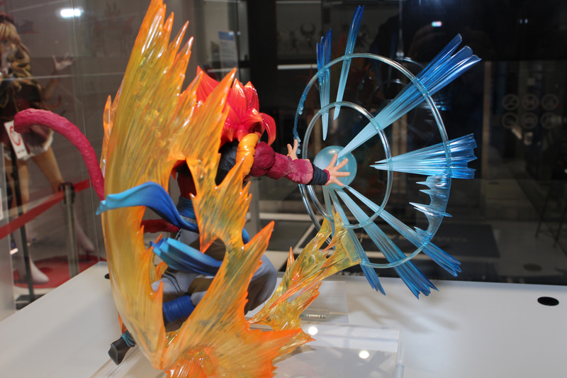 かめはめ波のエフェクトは、伸びたオーラエフェクトに固定され、余計なものが見えないのが嬉しい