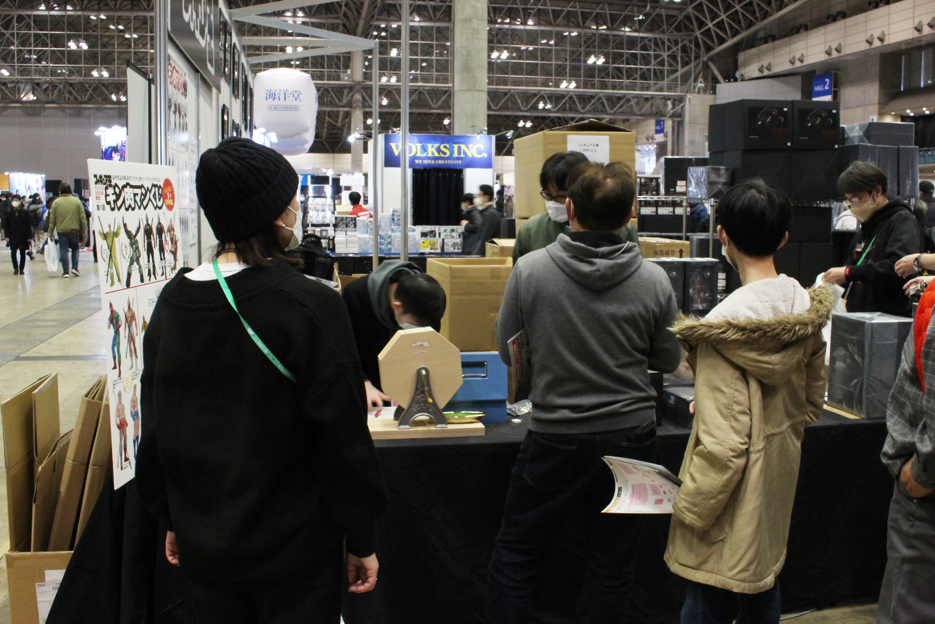 フィギュア王のコーナーでは、イベント限定の「キン肉マンくじ」を実施