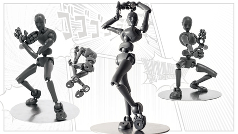 無限ポージング！ 人にできないポーズもできる素体「Stickybones」の