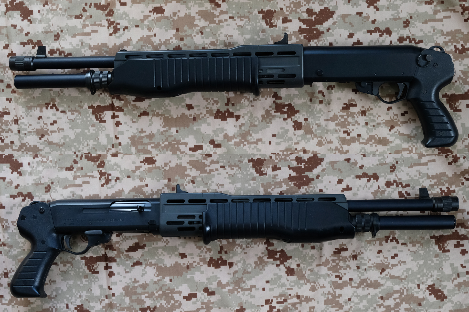 フロントレシーバーに無数に開けられた冷却用の穴を再現しながら、強度を持たせているのは流石東京マルイ