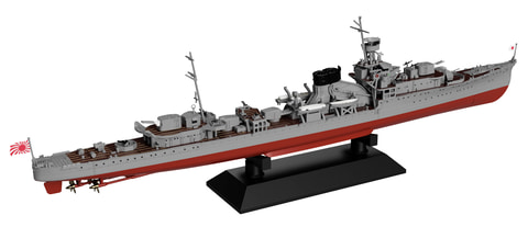 日本海軍の軽巡洋艦「夕張」を1/700スケールで再現した