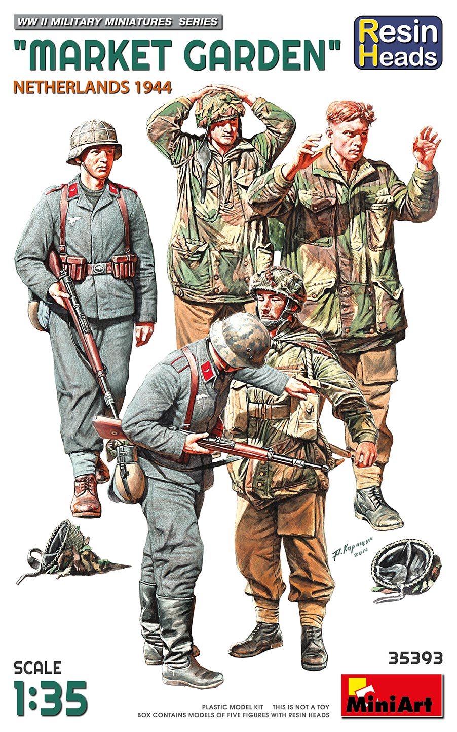 ミニアート 1/35 マーケット・ガーデン作戦 オランダ 1944年 フィギュア5体