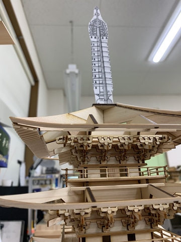 荘厳な木造建築を模型で再現 ウッディジョー 木製模型キット 五重塔 の試作品を公開 Hobby Watch
