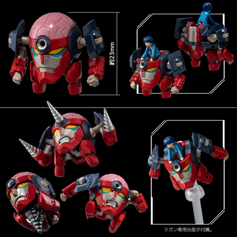 RIOBOT グレンラガン 可動フィギュア 変形合体を再現したグレンラガンがRIOBOTシリーズでアクション