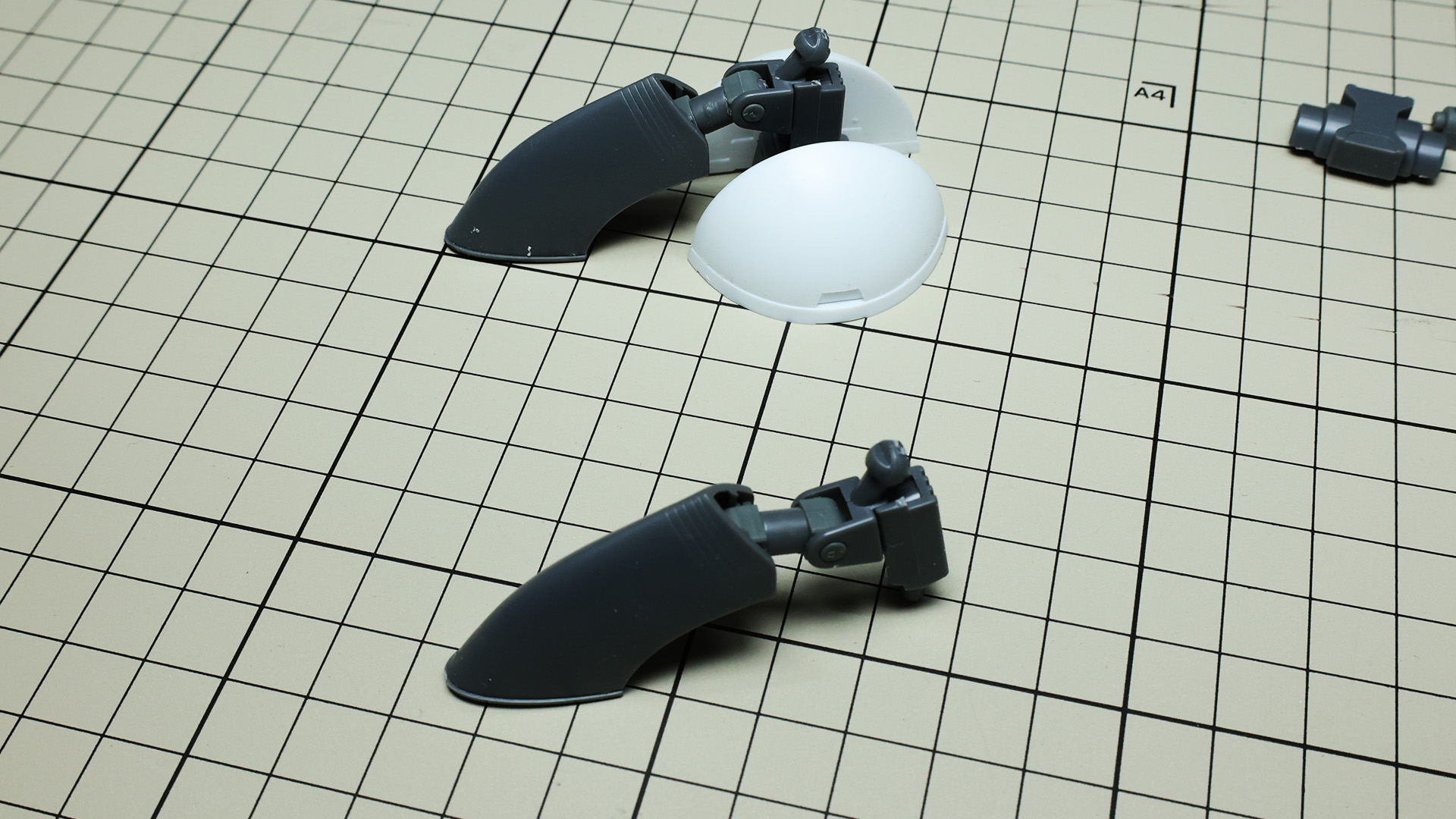 つま先と足首が出来上がります