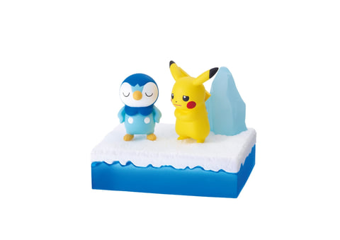 雪の世界を再現した玩菓「ポケットモンスター ひんやりポッチャマ