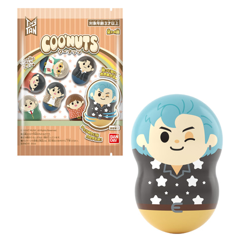 BTSのキャラクター「TinyTAN」が可愛らしいナッツ型でフィギュア化