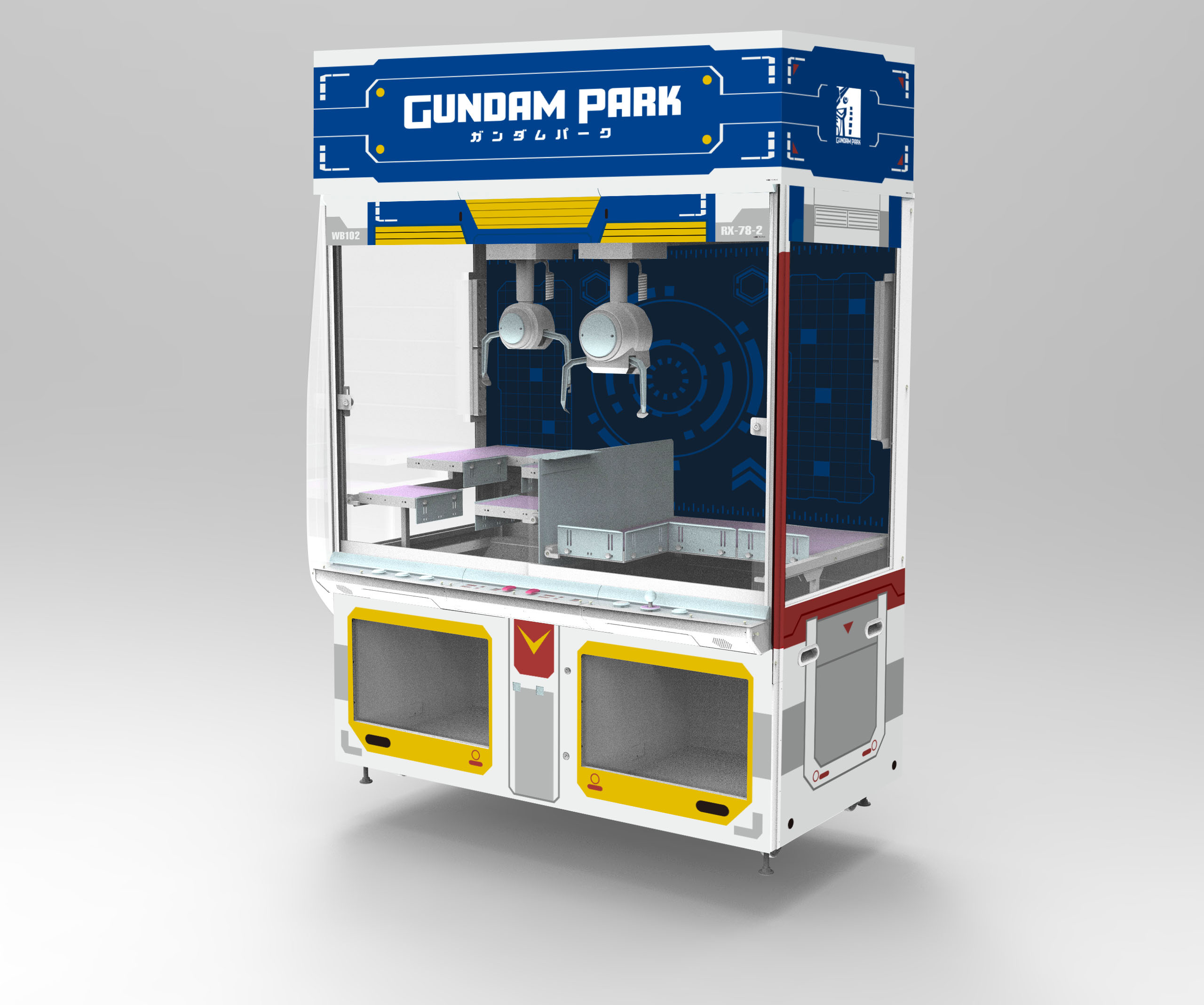 クレーンゲーム機「ららぽーと福岡専用クレナハイブリット」ガンダム