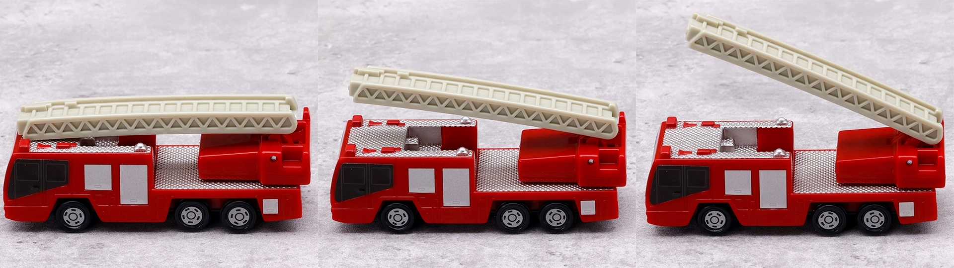 はしご部分は、このように3段階で角度を調整することが可能