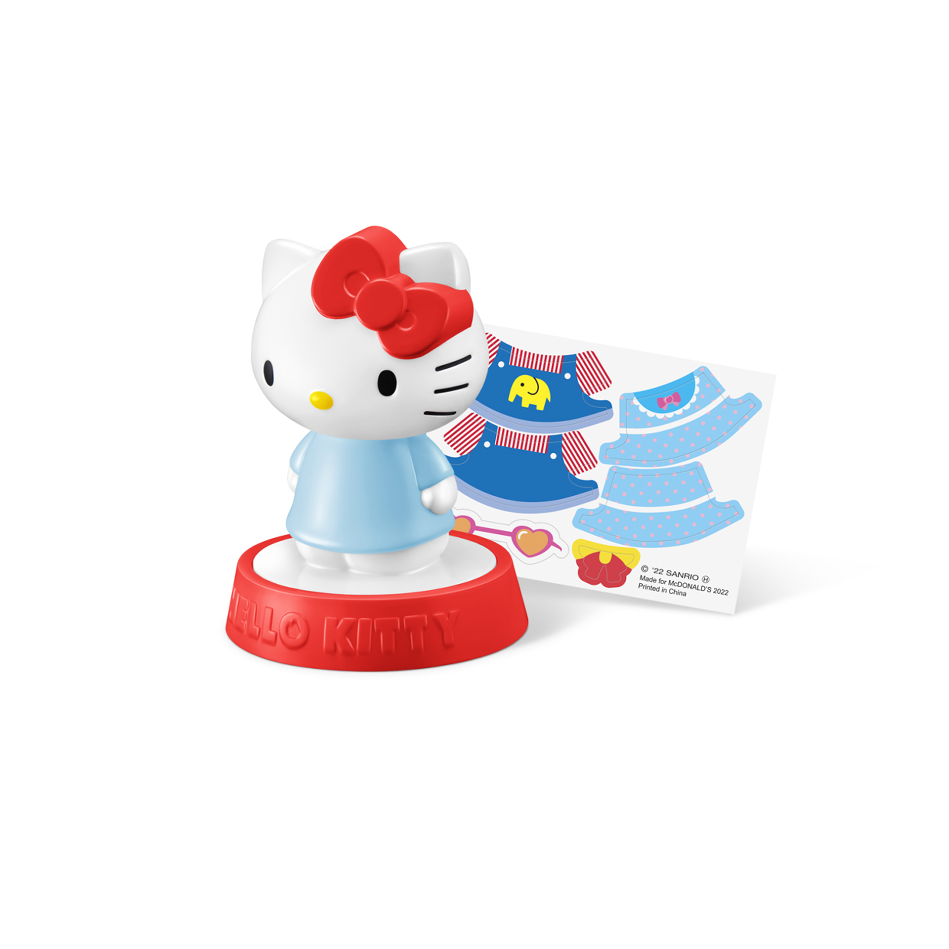 ハッピーセット「サンリオキャラクターズ」、「ハローキティ　きせかえスタンプ」