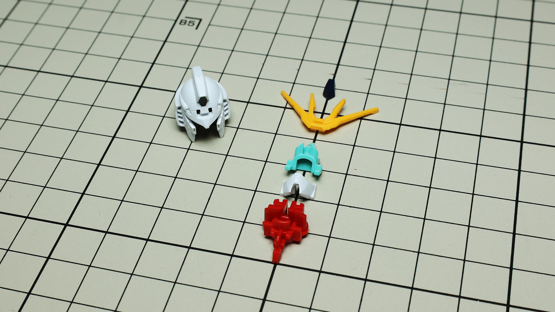 たったの6パーツで完全な色分け！