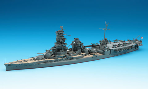 日本海軍　航空戦艦伊勢　ハセガワ　1/700 完成品 ハセガワ、プラモデル「航空戦艦 伊勢」を7月16日ごろ再販