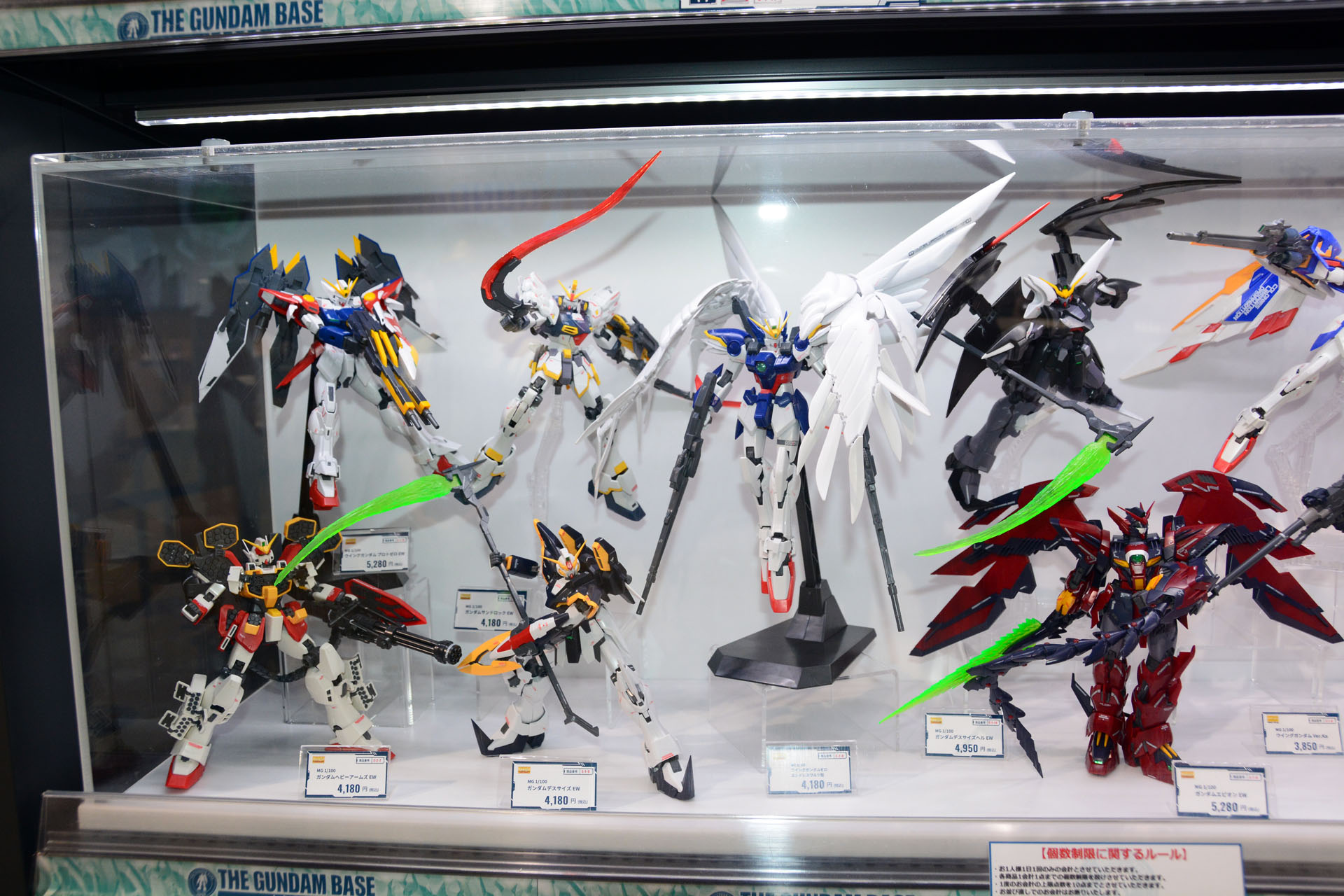 キットのポテンシャルをアピールする展示。スタッフのモデラー技術の高さも伝わってくる