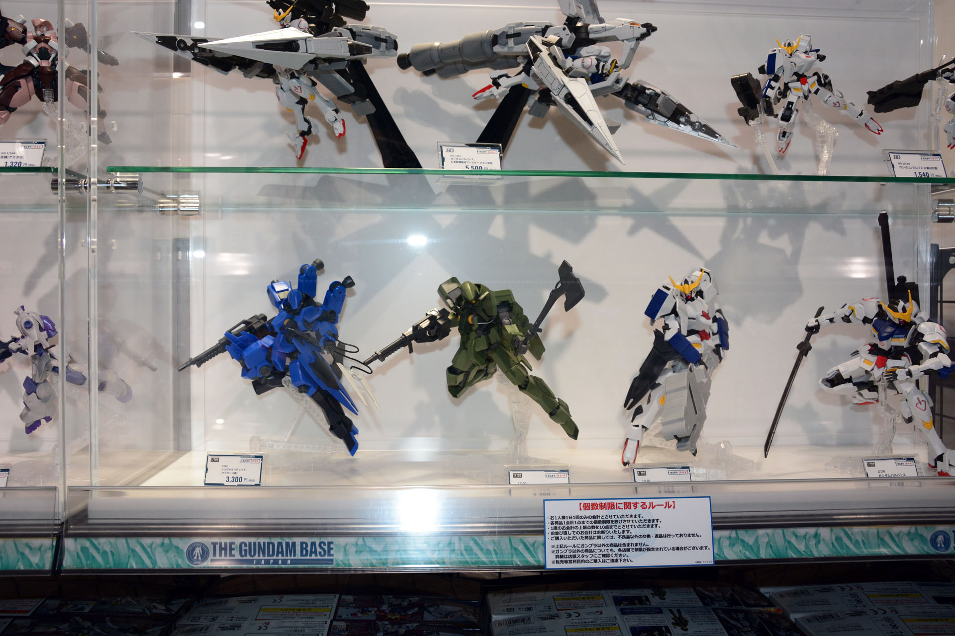 キットのポテンシャルをアピールする展示。スタッフのモデラー技術の高さも伝わってくる