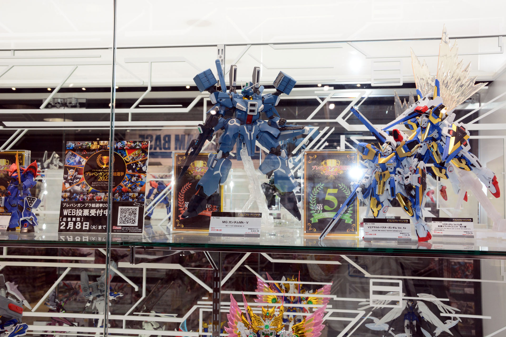 キットのポテンシャルをアピールする展示。スタッフのモデラー技術の高さも伝わってくる