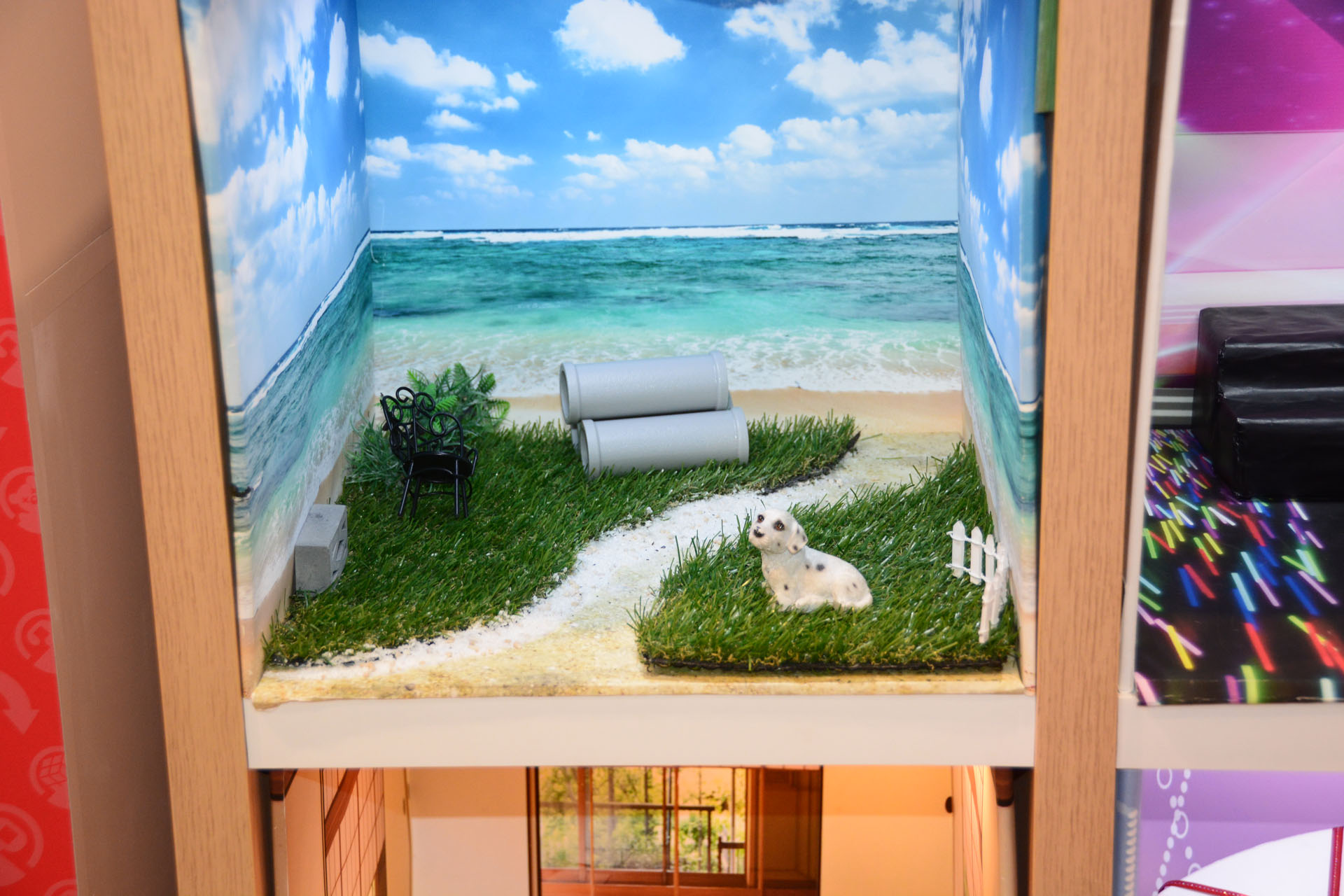 ガシャポンフィギュアをミニジオラマで撮影