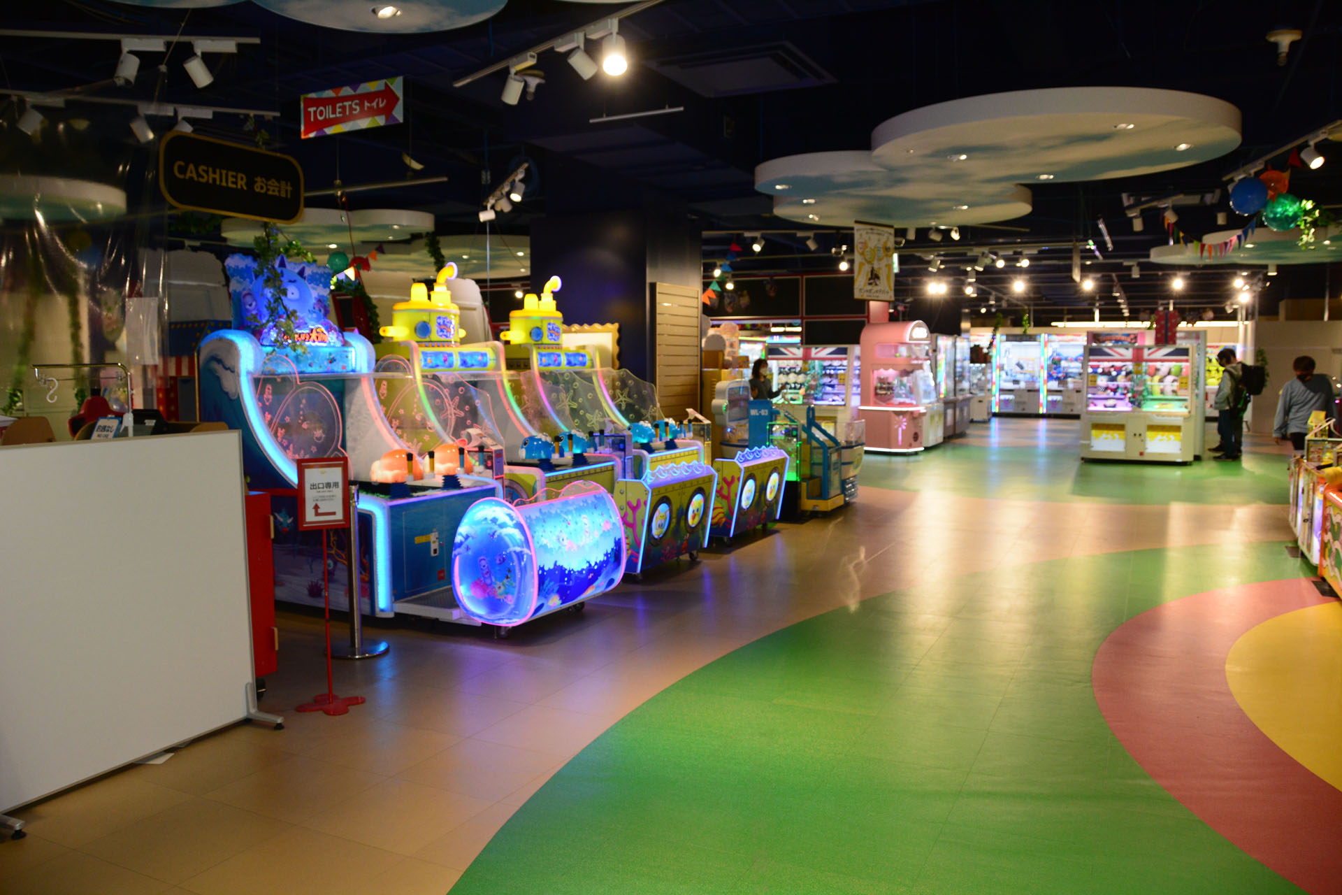 namcoキャナルシティ博多店全体も進化を続けている。多数の最新アミューズメントマシンがそろっている