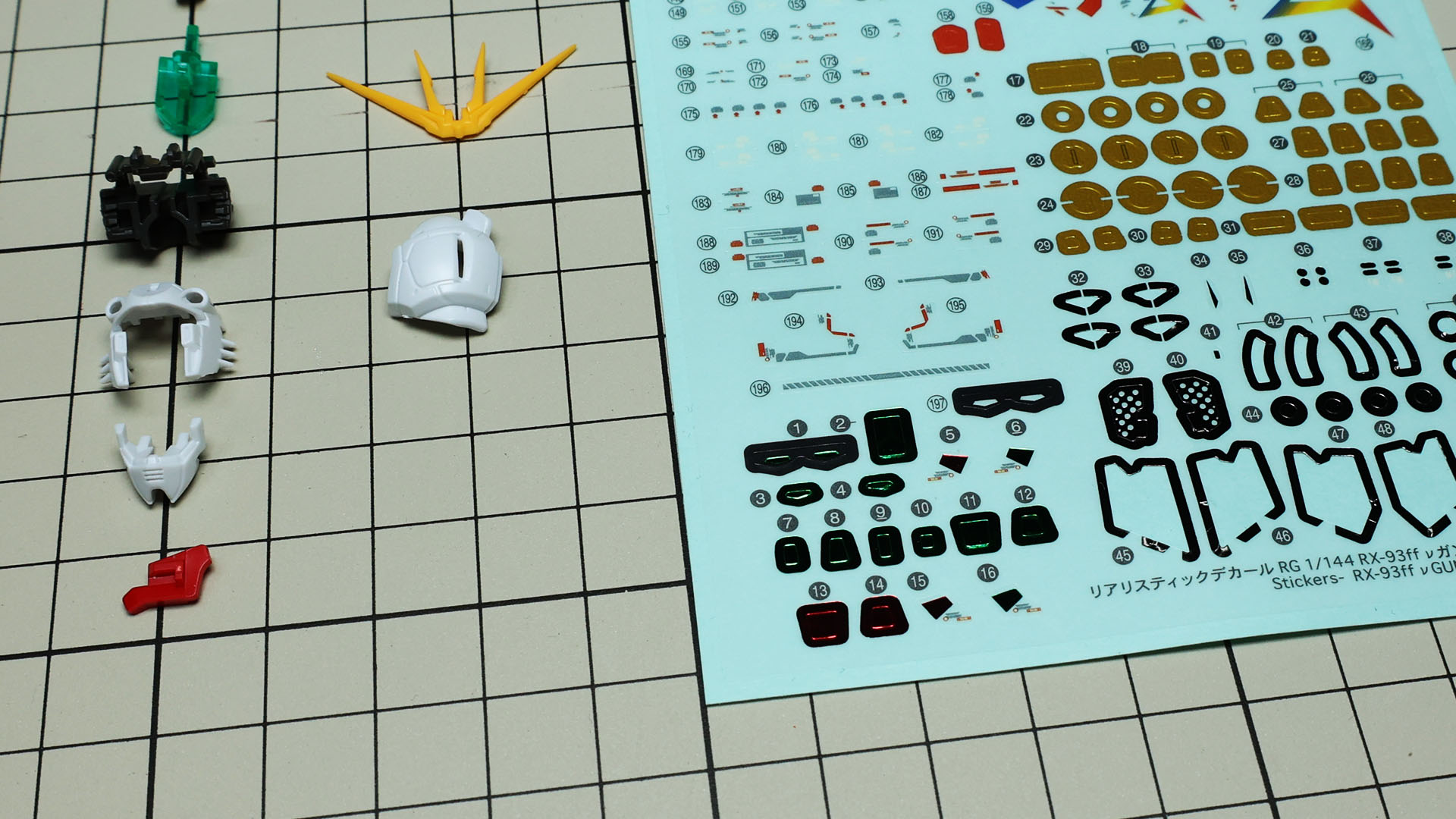 リアリスティックデカールによるツインアイは少々ハードル高めです