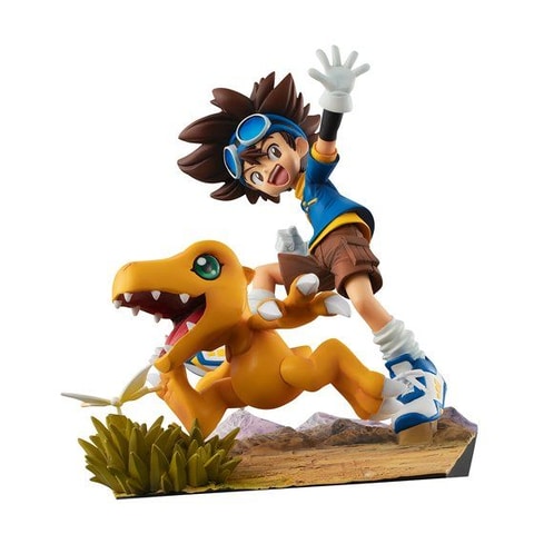中古 フィギュア デジモンアドベンチャー 八神太一＆アグモン 20th Anniversary G.E.M. 2020年製 メガトレショップ＆オンラインショップ限定 【713】 デジモンアドベンチャー」より八神太一＆アグモンの